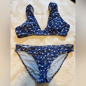 Aerie Blue Floral Bikini Set